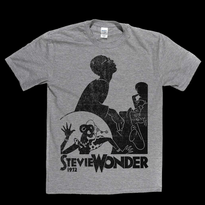 Stevie Wonder 1972 Poster T-Shirt