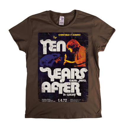 Ten Years After In Concert Poster Womens T-Shirt