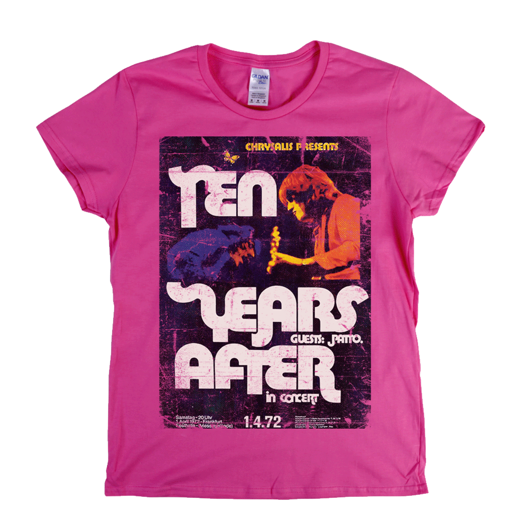 Ten Years After In Concert Poster Womens T-Shirt