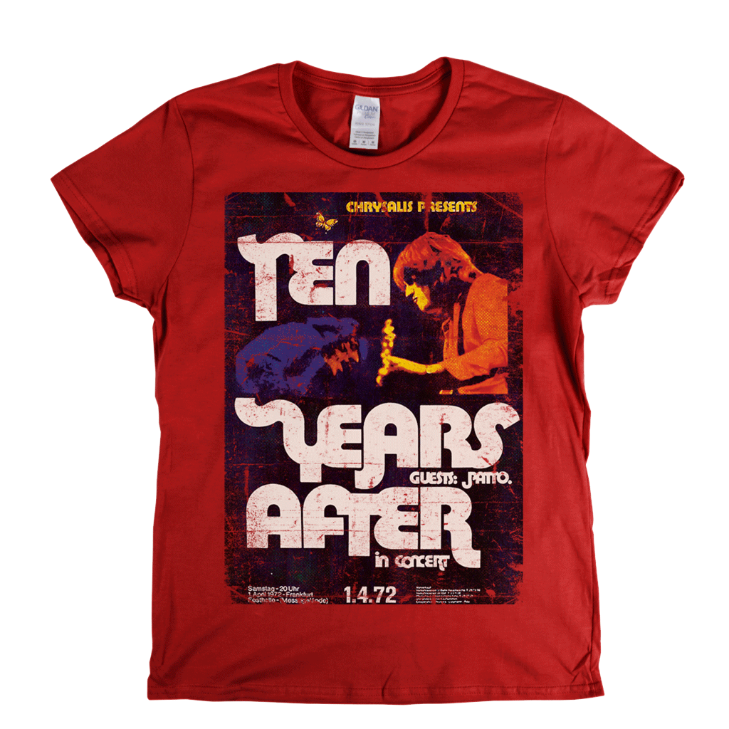 Ten Years After In Concert Poster Womens T-Shirt