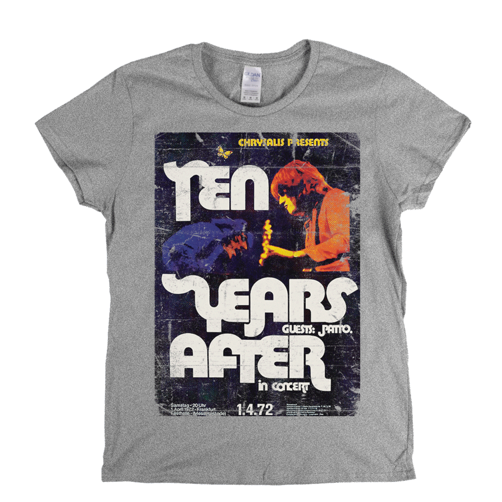 Ten Years After In Concert Poster Womens T-Shirt