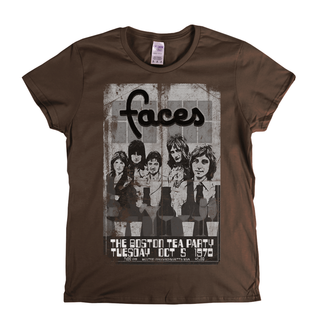 The Faces Boston Tea Party Poster Womens T-Shirt