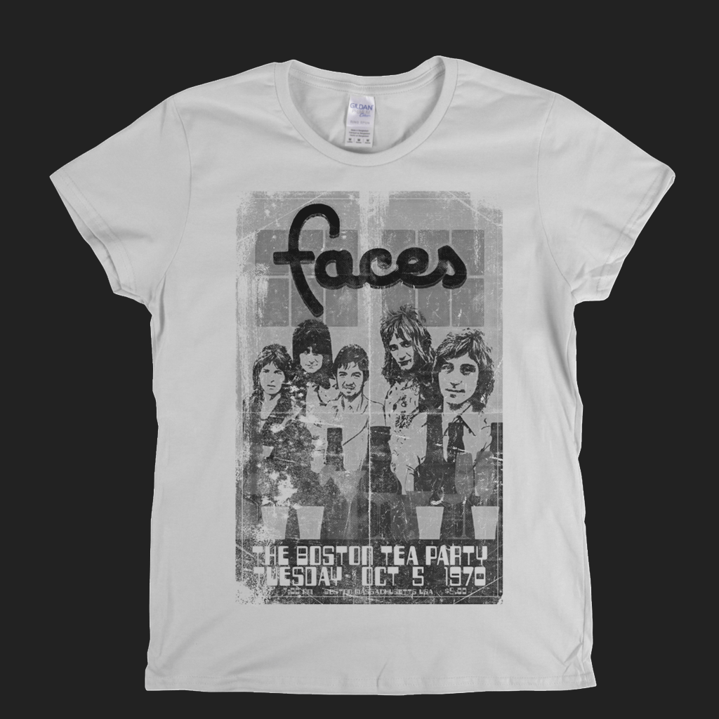 The Faces Boston Tea Party Poster Womens T-Shirt