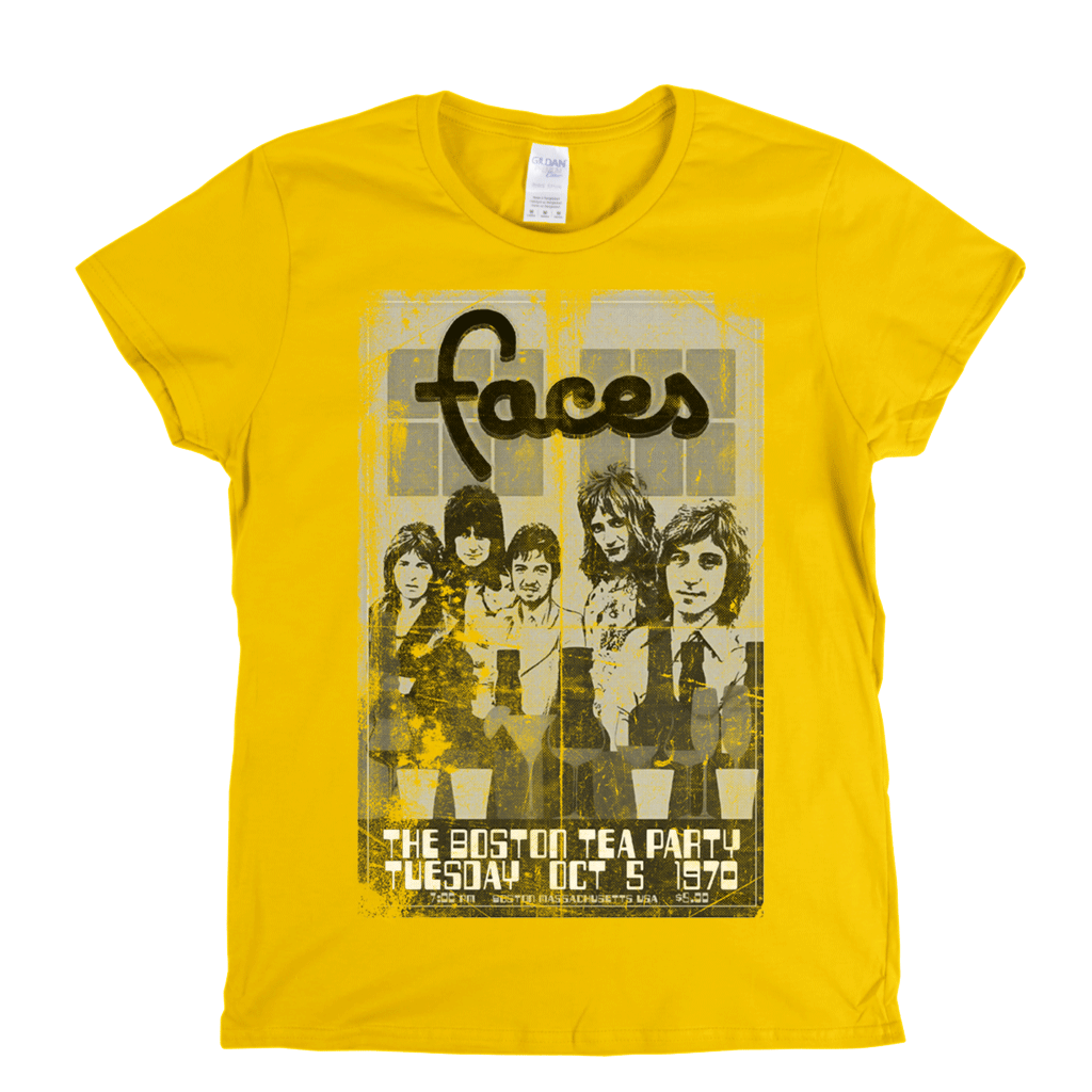 The Faces Boston Tea Party Poster Womens T-Shirt