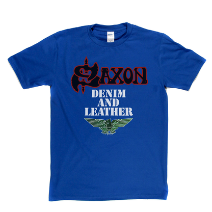 Saxon Denim And Leather T-Shirt