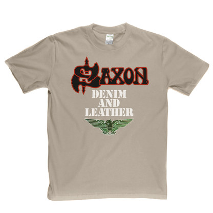 Saxon Denim And Leather T-Shirt