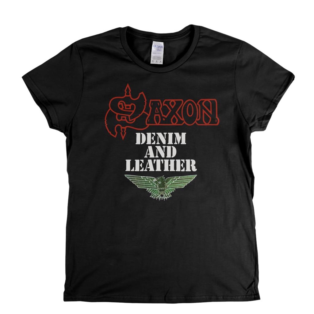 Saxon Denim And Leather Womens T-Shirt