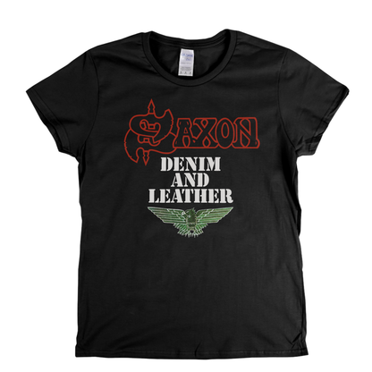 Saxon Denim And Leather Womens T-Shirt