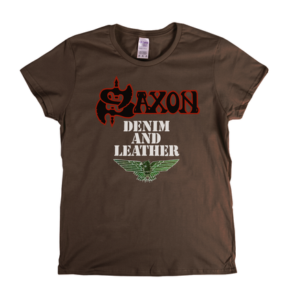 Saxon Denim And Leather Womens T-Shirt