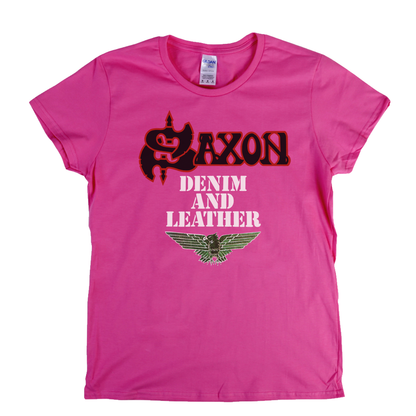 Saxon Denim And Leather Womens T-Shirt