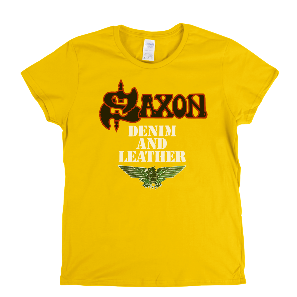 Saxon Denim And Leather Womens T-Shirt