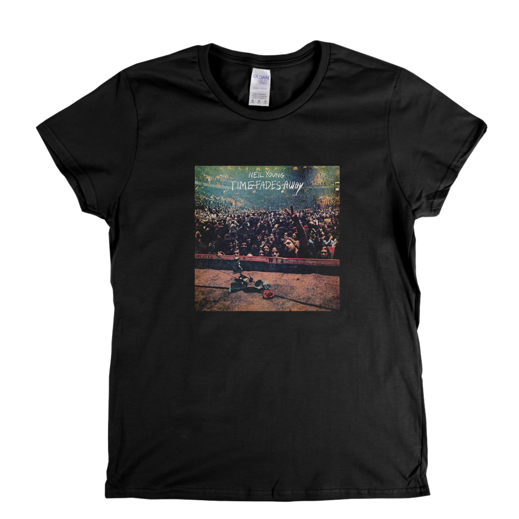 Neil Young Time Fades Away Womens T-Shirt