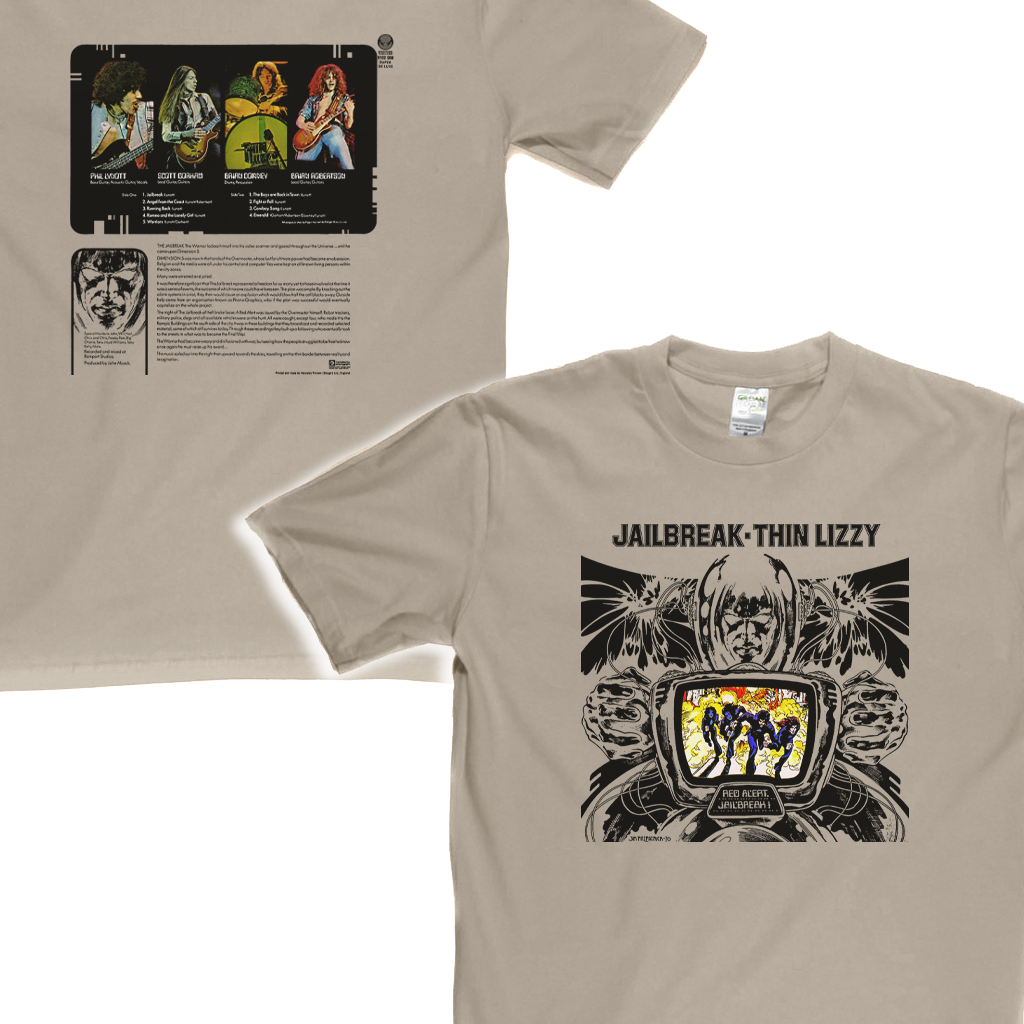 Thin Lizzy Jailbreak Front And Back T-Shirt