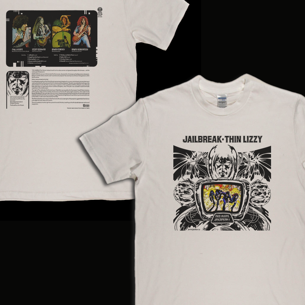 Thin Lizzy Jailbreak Front And Back T-Shirt