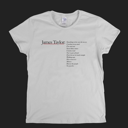 James Taylor Greatest Hits Womens T-Shirt