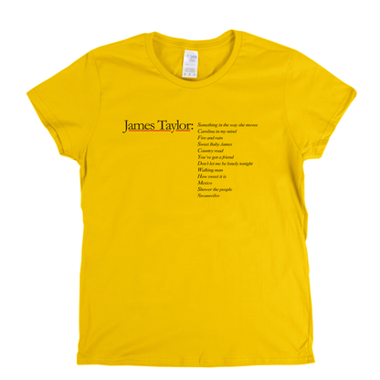 James Taylor Greatest Hits Womens T-Shirt