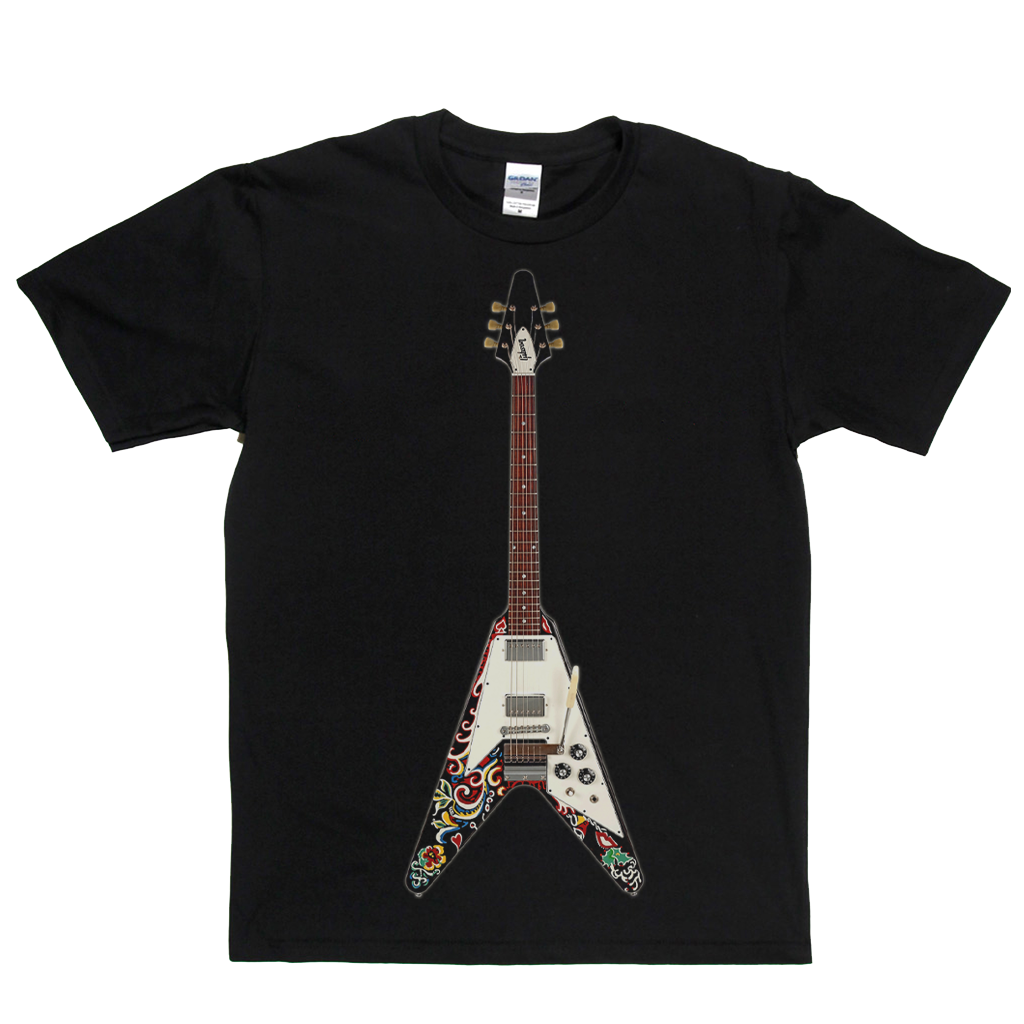 Jimi Hendrix Psychedelic Flying V T-Shirt