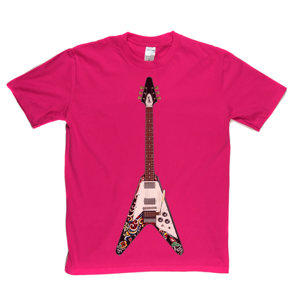 Jimi Hendrix Psychedelic Flying V T-Shirt