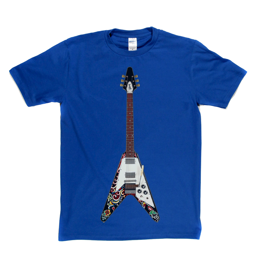 Jimi Hendrix Psychedelic Flying V T-Shirt