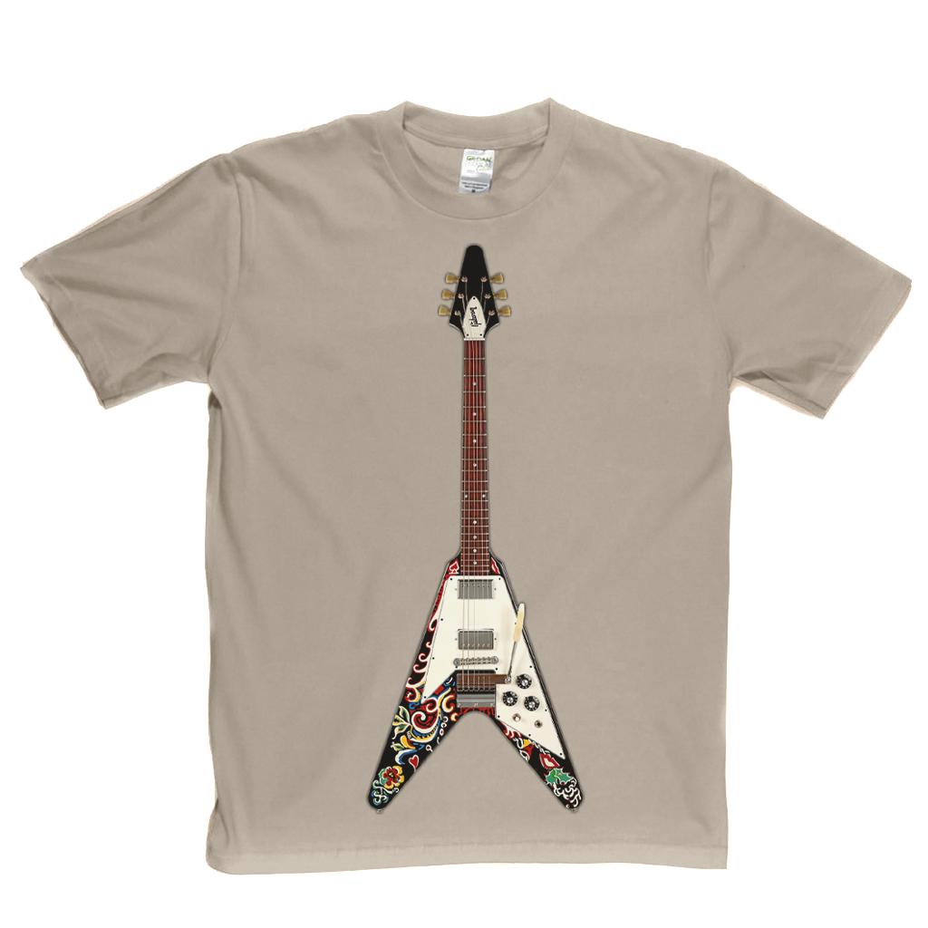 Jimi Hendrix Psychedelic Flying V T-Shirt