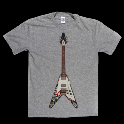 Jimi Hendrix Psychedelic Flying V T-Shirt