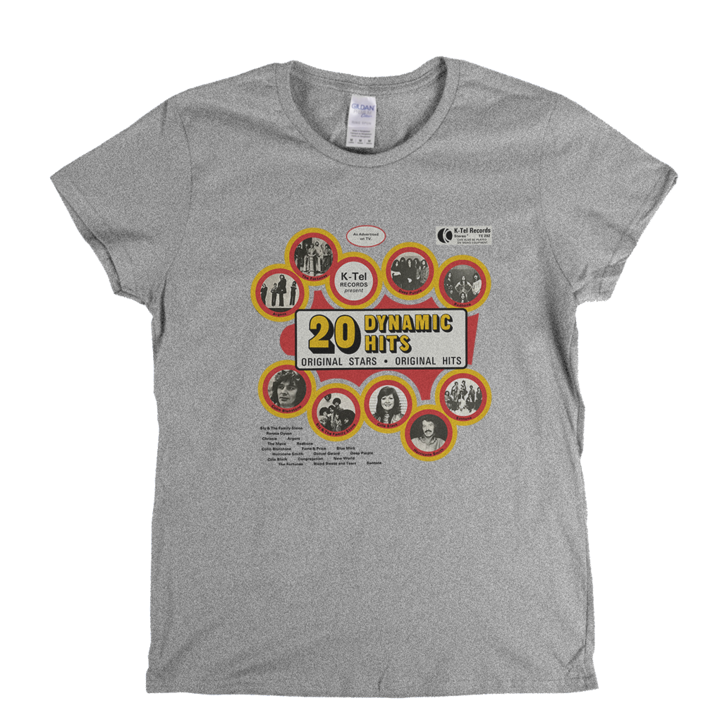 K Tel 20 Dynamic Hits Womens T-Shirt