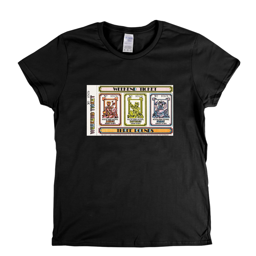 Isle Of Wight 1970 Ticket Womens T-Shirt