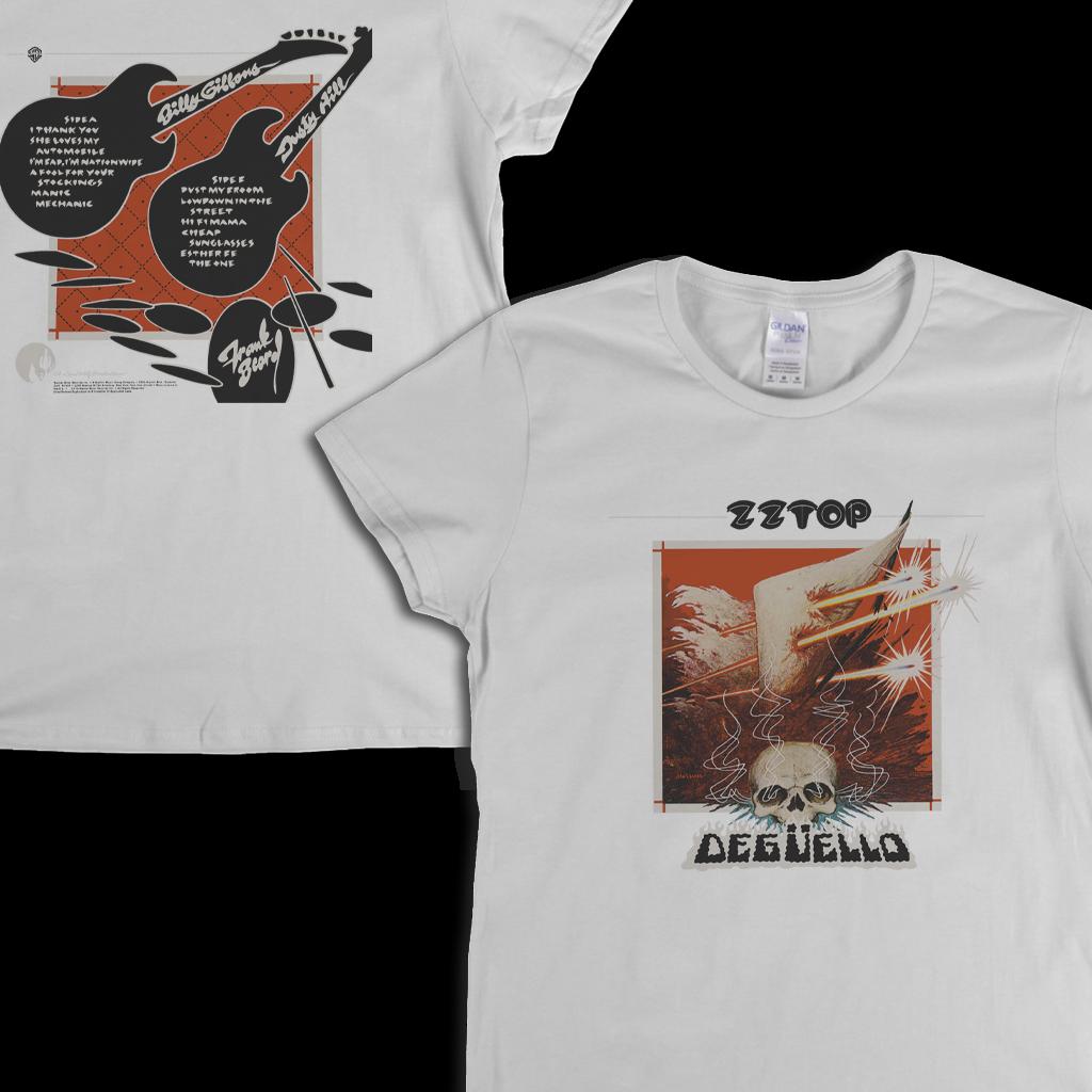 ZZ Top Deguello Front And Back Womens T-Shirt