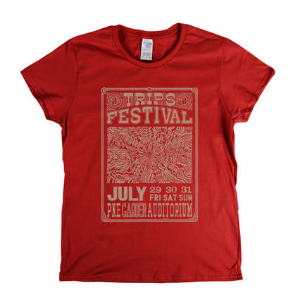 Trips Festival Poster Womens T-Shirt