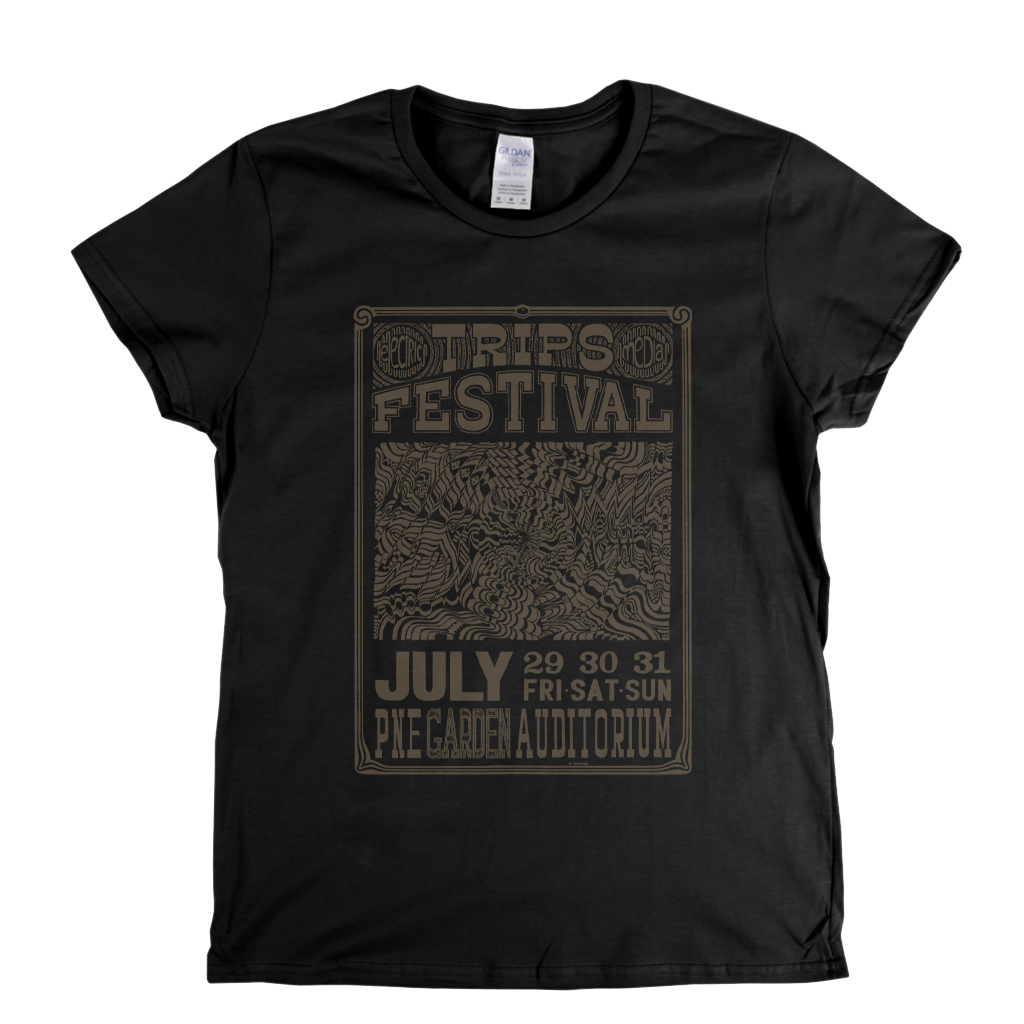 Trips Festival Poster Womens T-Shirt