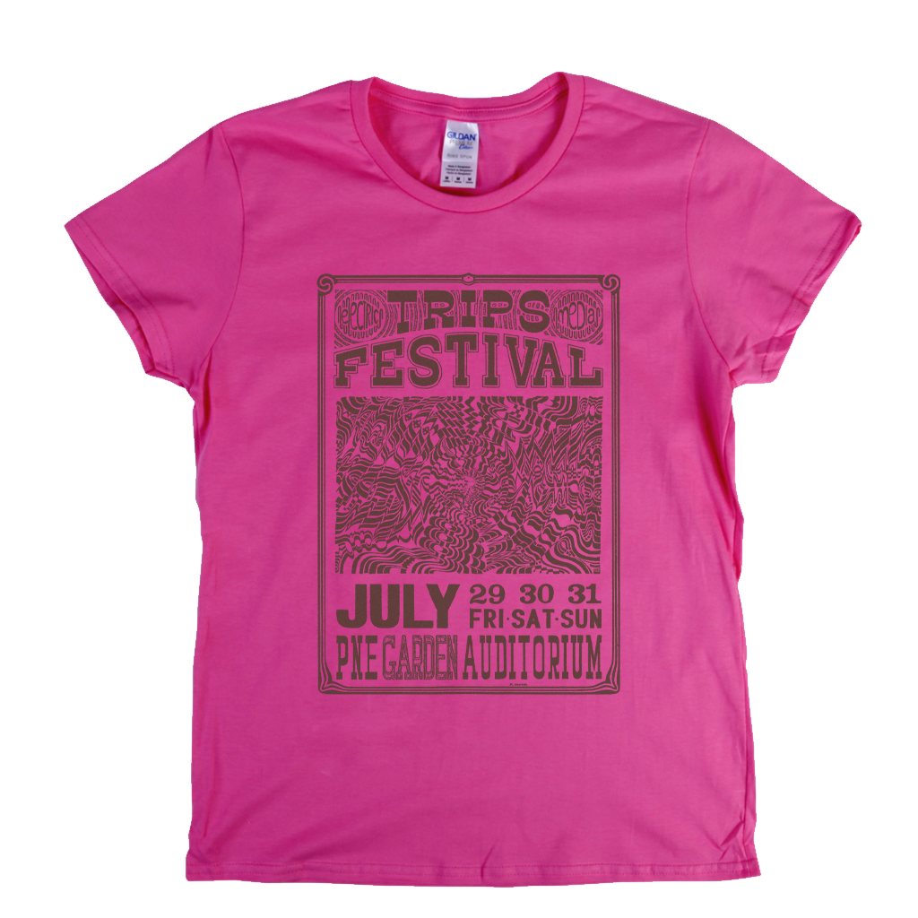 Trips Festival Poster Womens T-Shirt