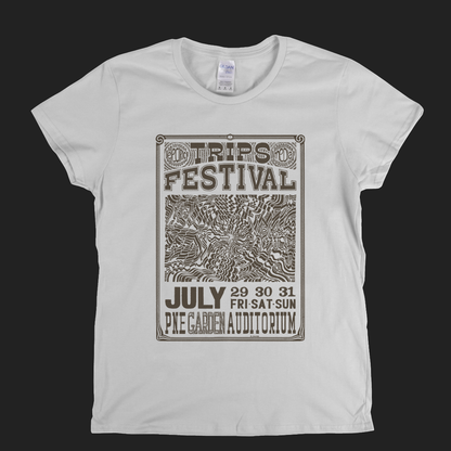 Trips Festival Poster Womens T-Shirt