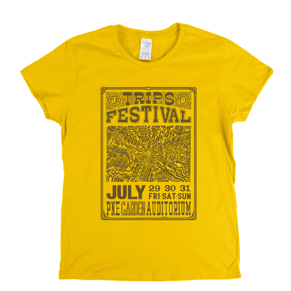 Trips Festival Poster Womens T-Shirt