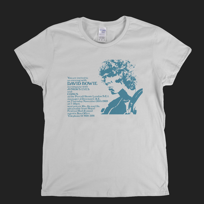 David Bowie 1969 Poster Womens T-Shirt