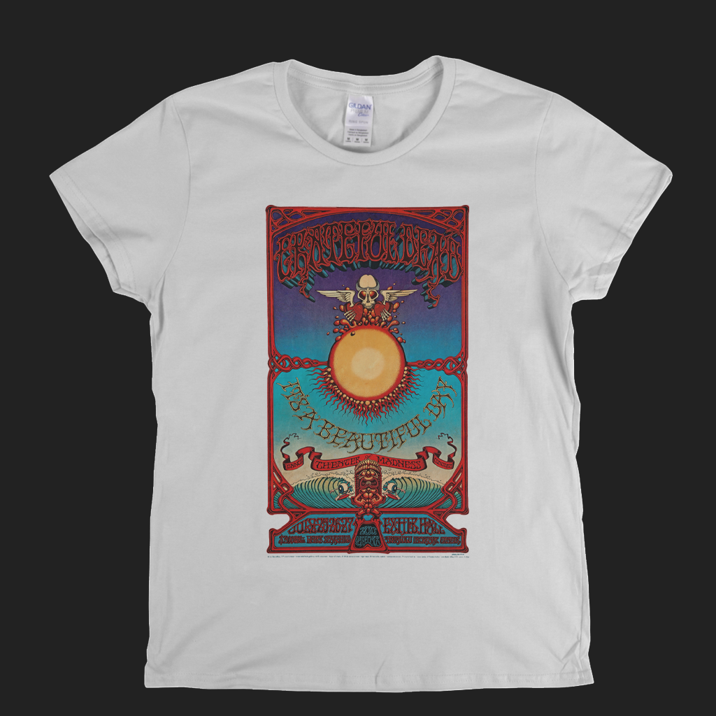 Grateful Dead Its A Beautiful Day Poster Womens T-Shirt