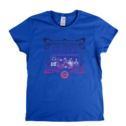 Moody Blues Live At The Isle Of Wight Festival 1970 Womens T-Shirt