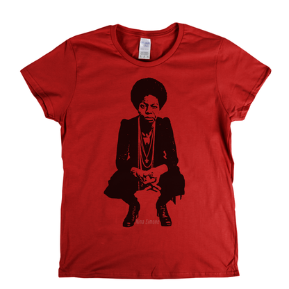 Nina Simone Portrait Womens T-Shirt