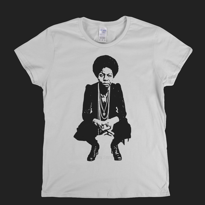 Nina Simone Portrait Womens T-Shirt