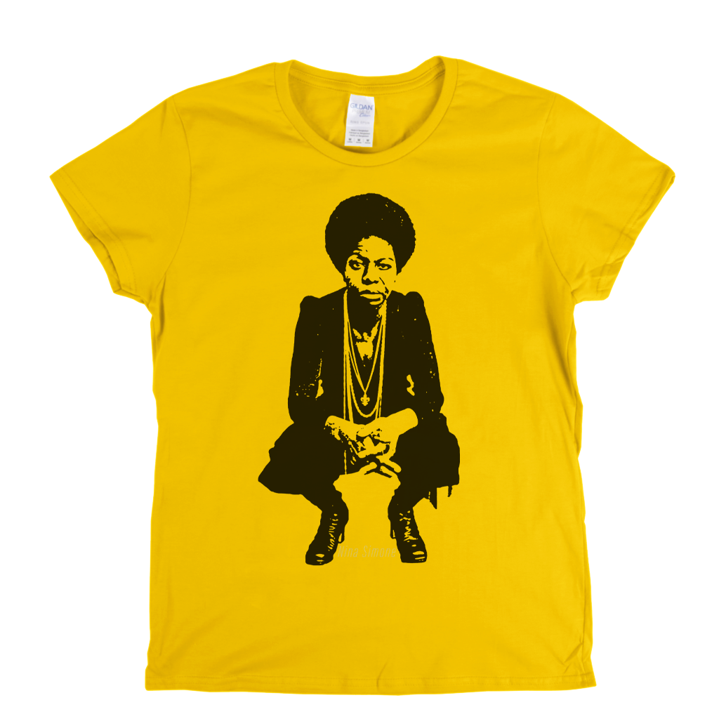 Nina Simone Portrait Womens T-Shirt