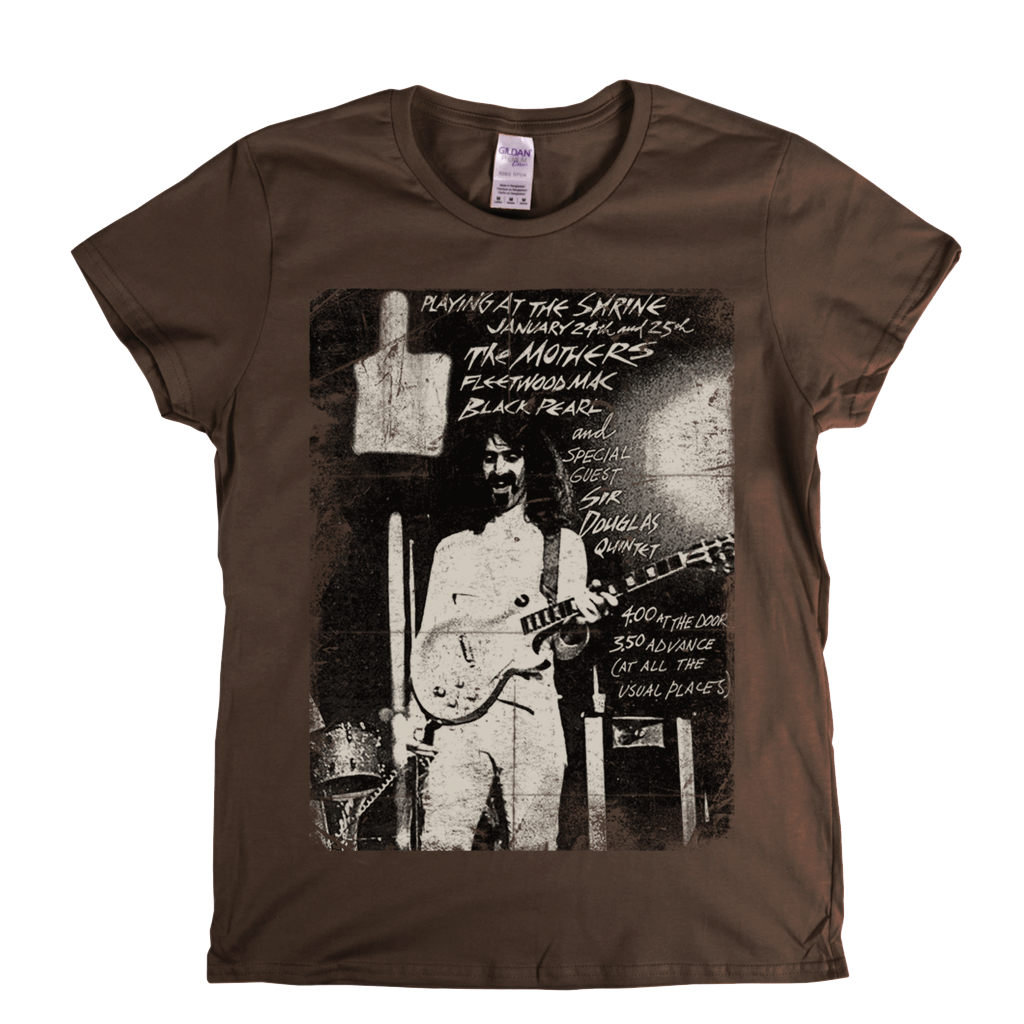 Zappa Playing At The Shrine Poster Womens T-Shirt