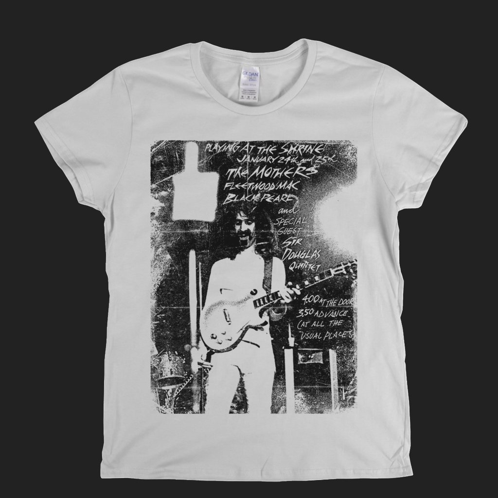 Zappa Playing At The Shrine Poster Womens T-Shirt