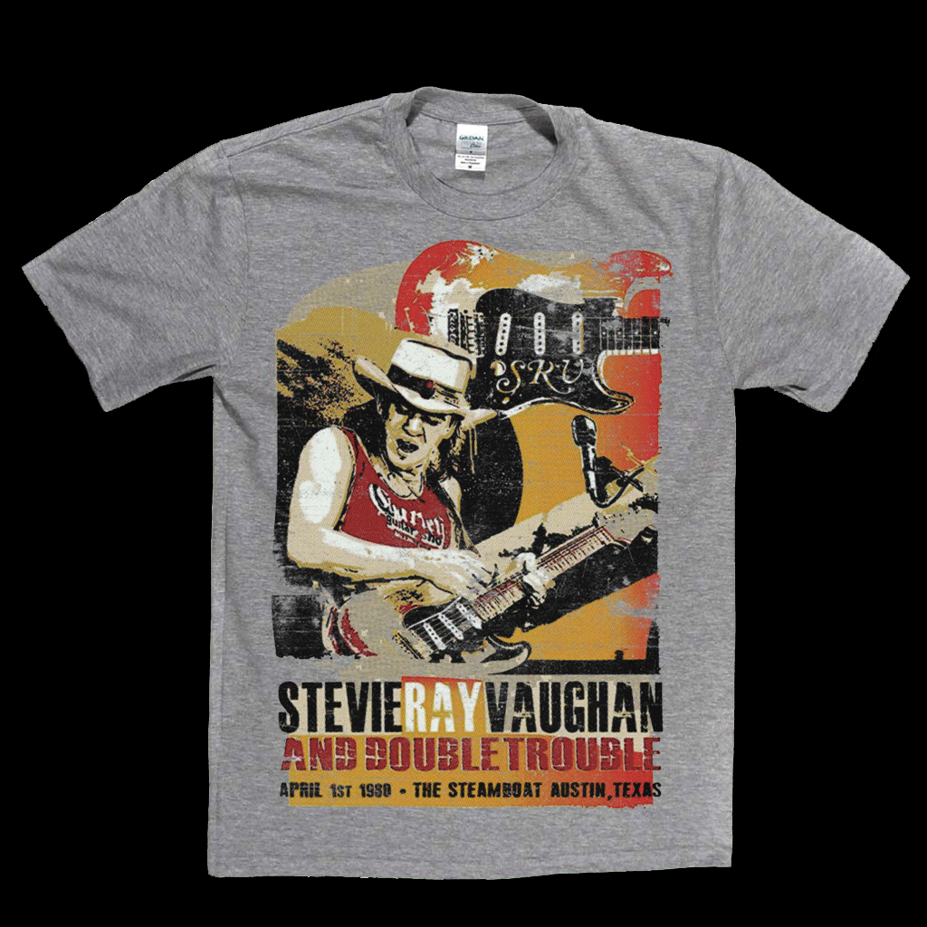 Stevie Ray Vaughan Steamboat Poster T-Shirt