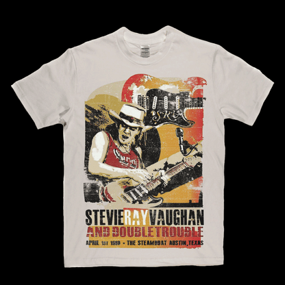 Stevie Ray Vaughan Steamboat Poster T-Shirt