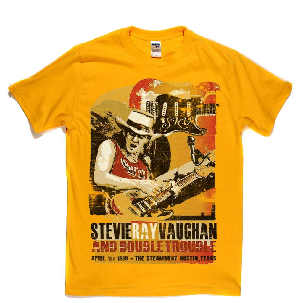 Stevie Ray Vaughan Steamboat Poster T-Shirt