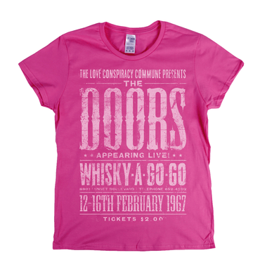 The Doors Whisky A Go Go Poster Womens T-Shirt