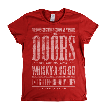 The Doors Whisky A Go Go Poster Womens T-Shirt